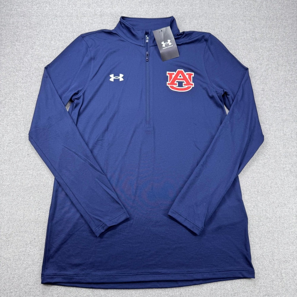 Auburn Tigers Under Armour‎ 1/2 Zip Pullover Womens Small Long Sleeve Shirt